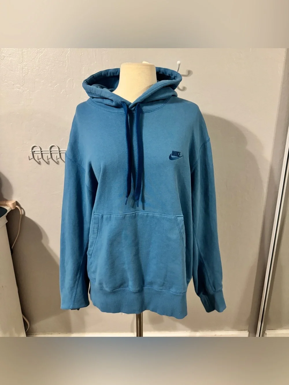 Thick Blue Nike Hoodie